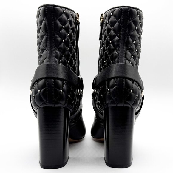 Brand New Valentino Garavani Rockstud Spike Heel Boot in Black Leather, Size 39 - Picture 9 of 11